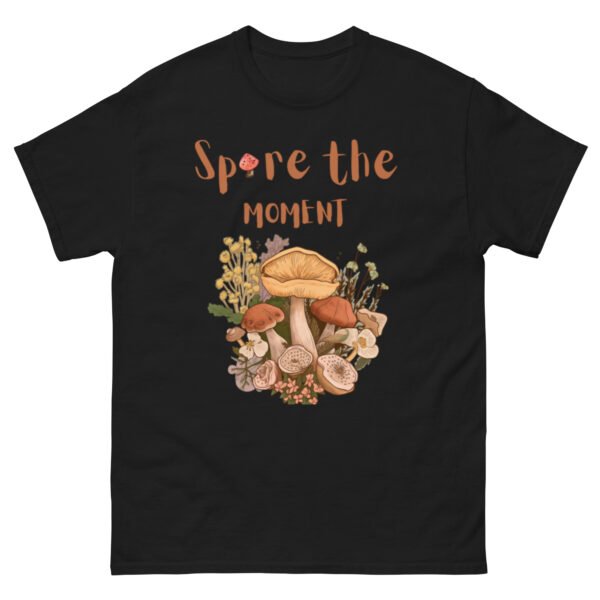 unisex-classic-tee-black-front-68a3c1ea46e0c.jpg Spore The Moment