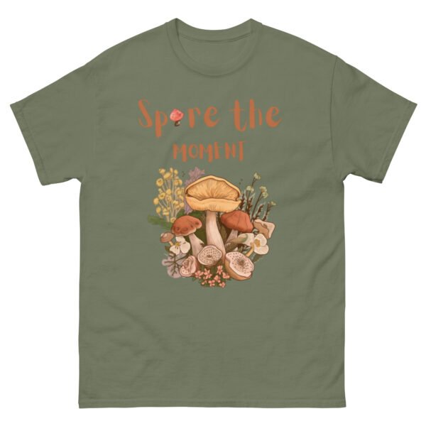 unisex-classic-tee-military-green-front-68a3c1ea53df6.jpg Spore The Moment