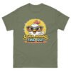unisex-classic-tee-military-green-front-68a4a4bec517f.jpg Cluck Around Find Out Sunburst