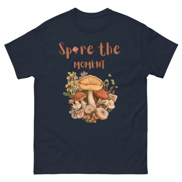 unisex-classic-tee-navy-front-68a3c1ea485d3.jpg Spore The Moment