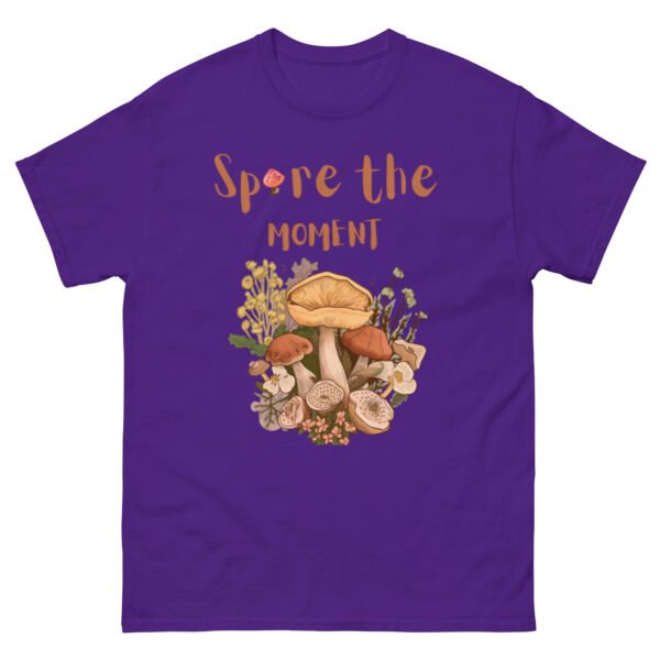 unisex-classic-tee-purple-front-68a3c1ea49b89.jpg Spore The Moment