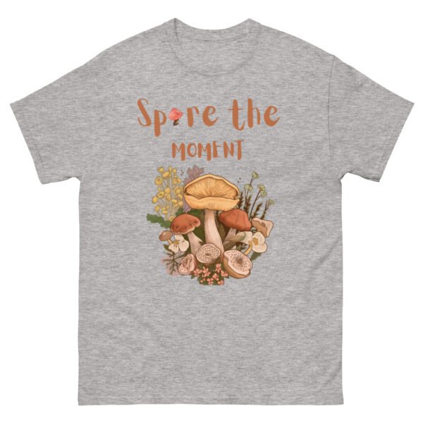 unisex-classic-tee-sport-grey-front-68a3c1ea57d24.jpg Spore The Moment